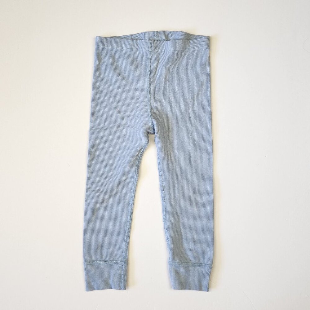 Hanna Andersson Organic Cotton Blend Ribbed Leggings sz 3T 90 cm play